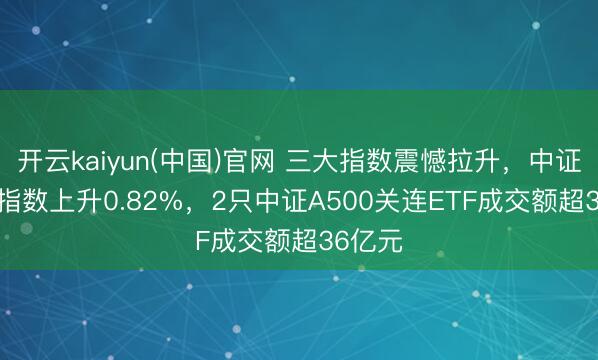 开云kaiyun(中国)官网 三大指数震憾拉升，中证A500指数上升0.82%，2只中证A500关连ETF成交额超36亿元