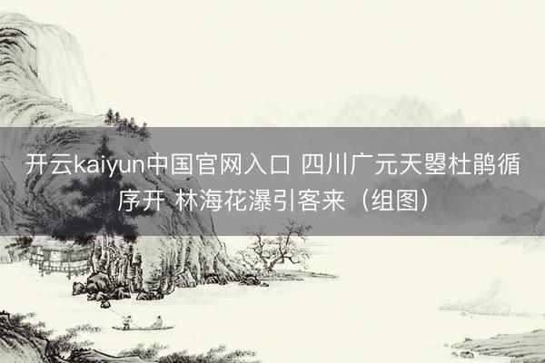 开云kaiyun中国官网入口 四川广元天曌杜鹃循序开 林海花瀑引客来（组图）